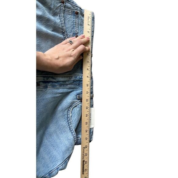 NEW Abercrombie & Fitch High Rise Denim Skirt size 14 Petite Light Wash Blue - Picture 6 of 11